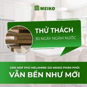 Thử nghiệm 30 ngày ngâm nước cùng ván gỗ MDF phủ melamine Thanh Thành Đạt